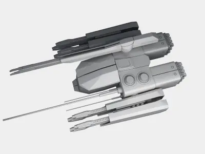 Medium attack drone 3D model