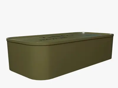 Mosin cartridge box Low-poly 3D model