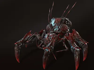 SpiderBug1 spider Low-poly 3D model