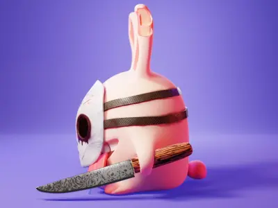 Cartoon character JasonBit and Animation 3D model