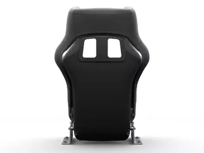 Racing Car Seat Low-poly 3D model