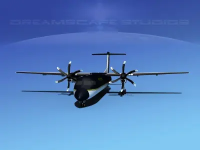 Dehaviland DHC-8 400 Freedom Express 3D model