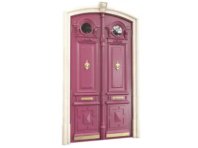 Entrance classic door 103 3D model
