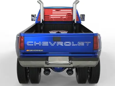 Diesel Truck 1998 Version Dually 3D model