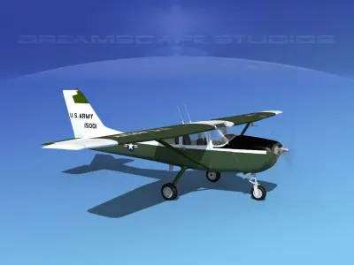 Cessna T-41 Mescalero US Army 3 3D model