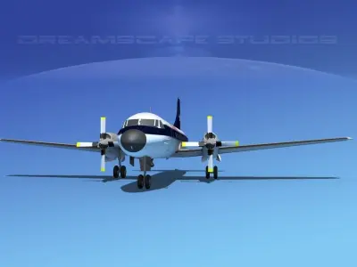 Convair CV-580 Texair 3D model