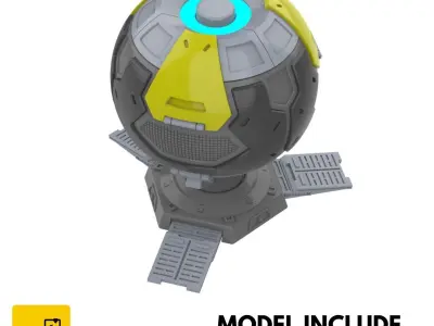 Stratagem Beacon - Helldivers 2 -STL OBJ CAD - Commercial Use 3D print model