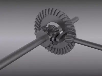 Differential gear 3D model