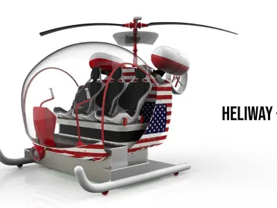 vr helikopter bell 47 redesign 3D model