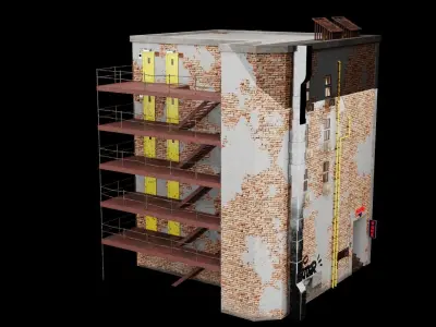 Cyberpunk Building Free 3D model