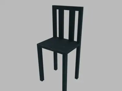 Soviet chair Free low-poly 3D model
