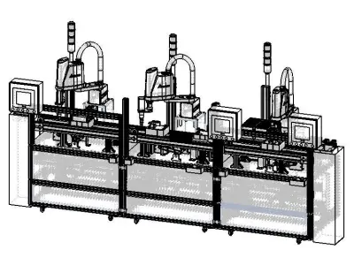 Assembly Line of Power Inverter 3D model