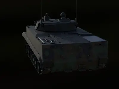BMP-3 Armored Vehicle Low-poly 3D model