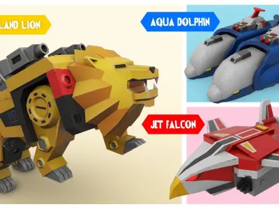 Liveman LiveRobo Low-poly 3D model