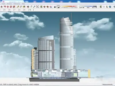 Sketchup Residential Complex A3 3D model