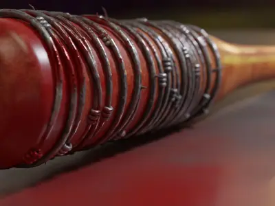 Negan Bat Lucille 3D model