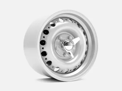 15x8 Dunlop D Type Wheel and Brake 3D print model