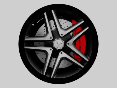 Car Tires 3D Models Low-poly 3D model