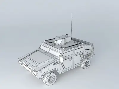 Armoured vehicle infantry and reconnaissance Free 3D model