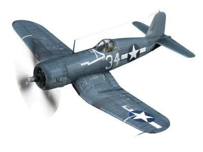 Vought F4U-1A - 34 3D model