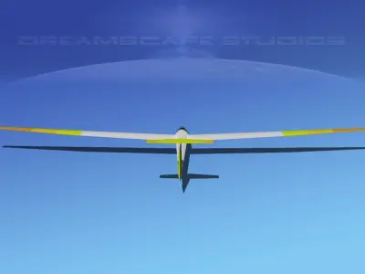 Glaser Dirks DG-200 15-metre Sailplane V10 3D model