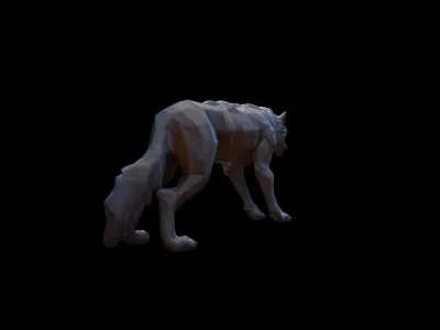  3d Mode Terrifying Werewolf In The Forest 3D model