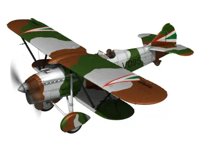 Fiat CR 32 - Hungarian Royal Air Force - V095 3D model