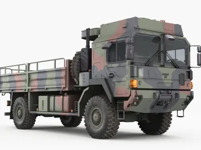 Military truck MAN HX60 3D model