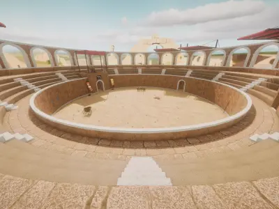 Gladiator Arena Low-poly 3D model