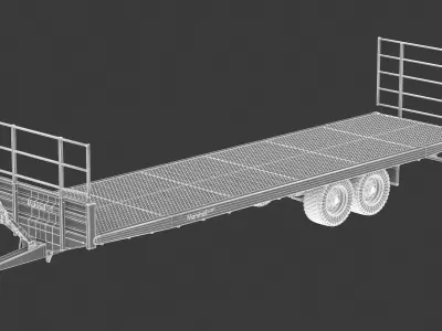 Bale trailers BC-36-TAN 3D model