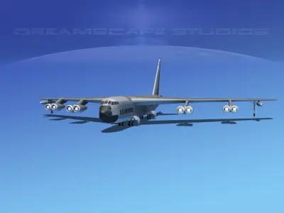 Boeing B-52C Stratofortress V01 3D model