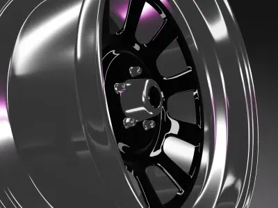 Car rim 19x9 inspired by American Racing 767 3D model