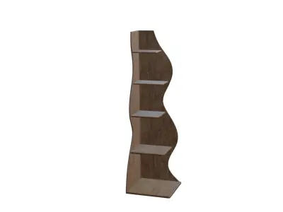 Decorative Book Stand Rack Side Table Free low-poly 3D model