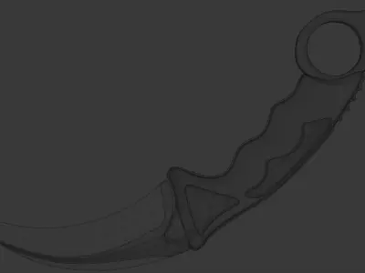Karambit knife Free 3D model