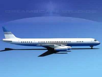 Douglas DC-8-63 Corporate 1 3D model