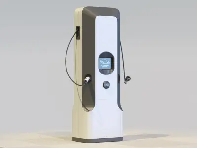 Car Charging Station 3D model