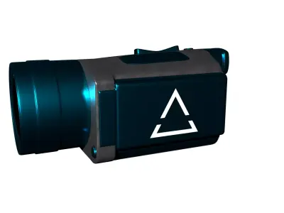 Sci-Fi Futuristic Handheld Camera Game Ready PBR Low-poly 3D model