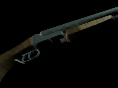 Sawn-Off Double Barrel 3D model