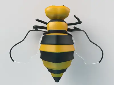 Bee  Cartoon 3D model