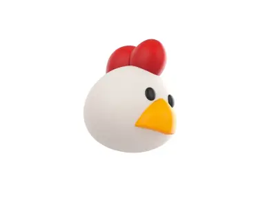 Prop130 Chicken Head 3D model