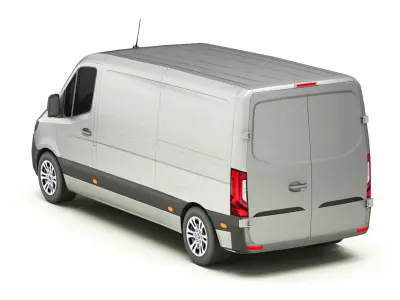 3D van Car Free low-poly 3D model