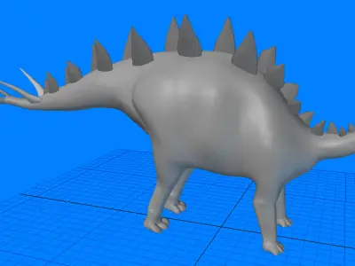 Tuojiangosaurus Dinosaur 3D model