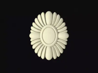 Central decor ornament for furniture Free 3D model