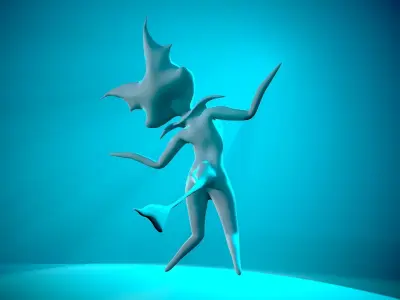 Chibi Creature Free low-poly 3D model