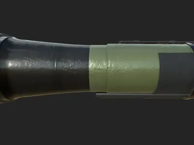 Rocket Launcher Low-poly 3D model
