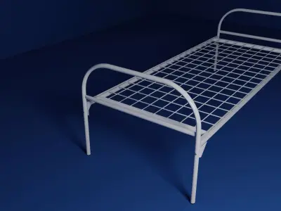 Metal Bed Frame Free 3D model