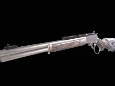 Marlin 1895 SBL Rifle  Low-poly 3D model