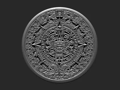 Aztec Calendar 3D print model