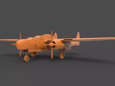 Northrop P-61 3D print model
