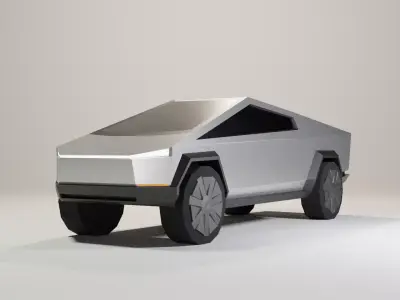 Tesla Cybertruck Low-poly 3D model
